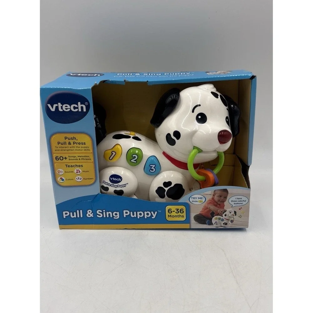 VTech Pull and Sing Puppy Toy 6-36 Months BRAND NEW  plays songs and moveable 🔥